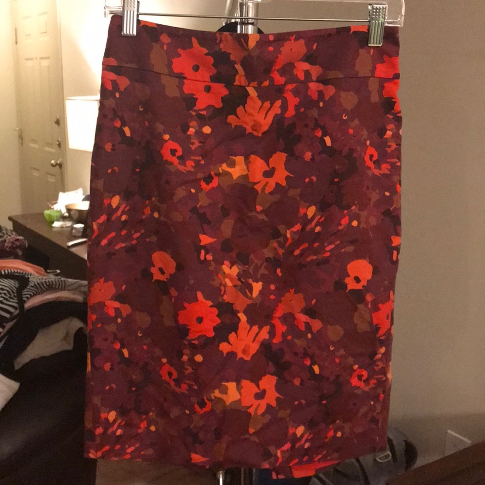 Floral Pencil Skirt